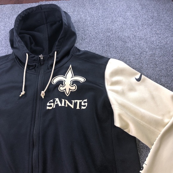 Nike New Orleans Saints Black/Gold Hoodie Fan Gear Performance